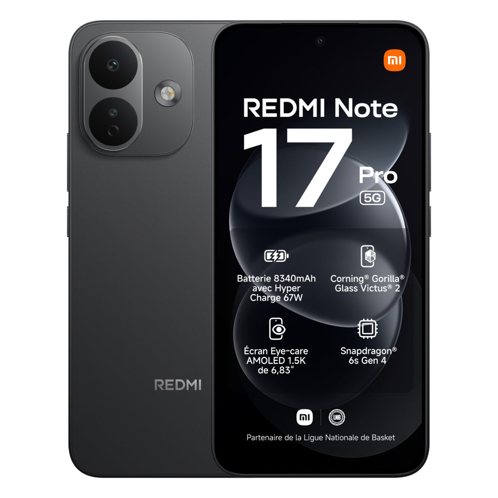 Xiaomi Smartphone Redmi Note 17 Pro 5G 256 Go Noir