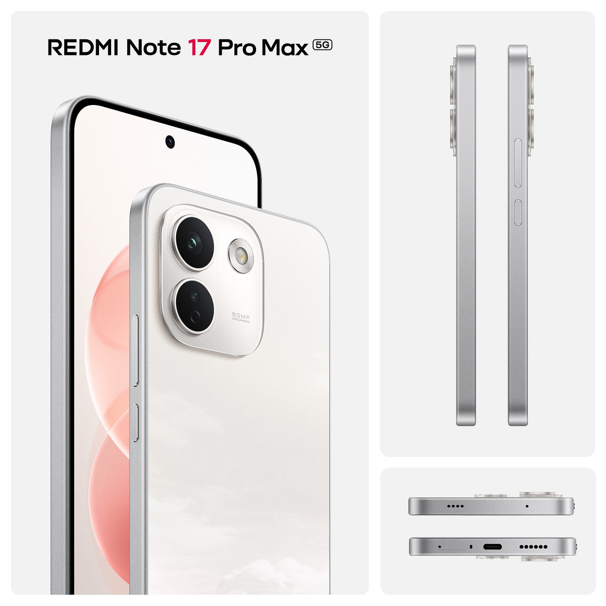 Xiaomi Smartphone Redmi Note 17 Pro Max 5G 256 Go - Blanc