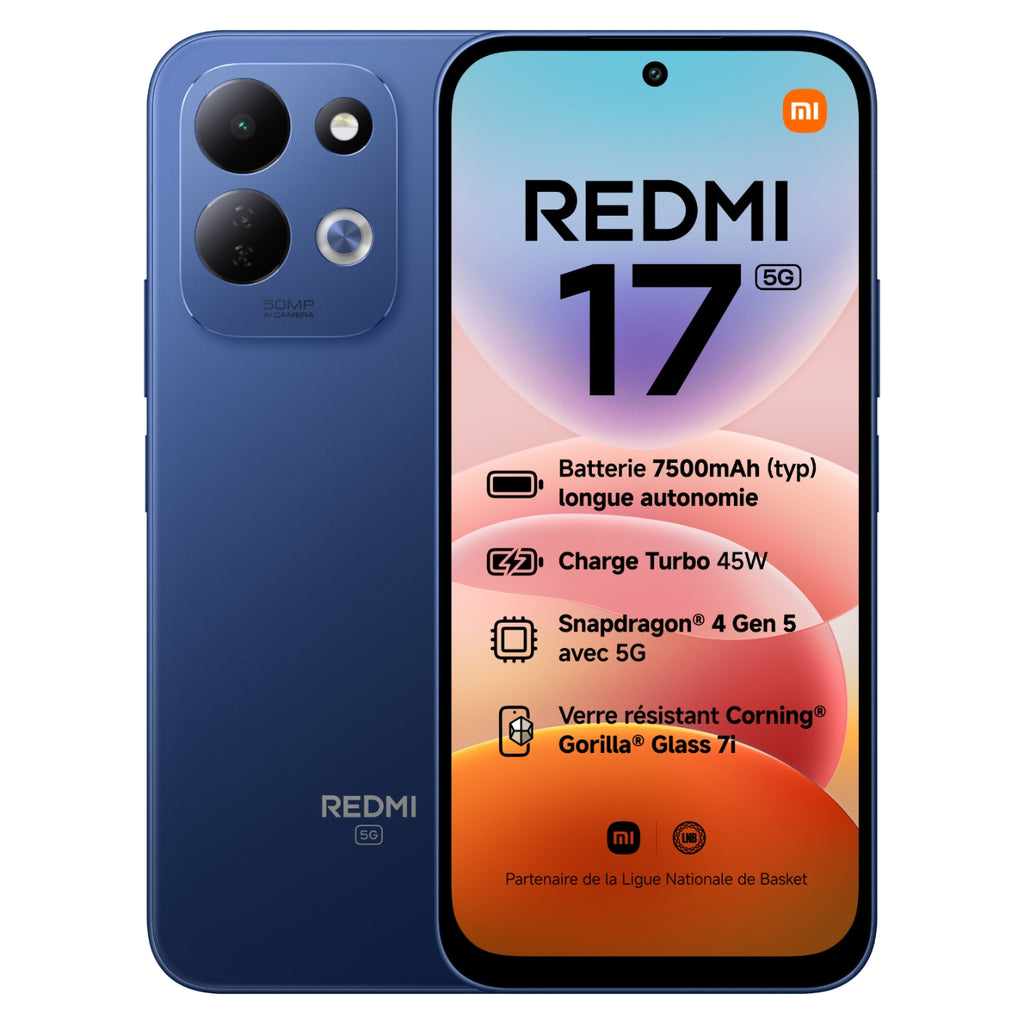 Xiaomi Smartphone Redmi 17 5G 128 Go Bleu