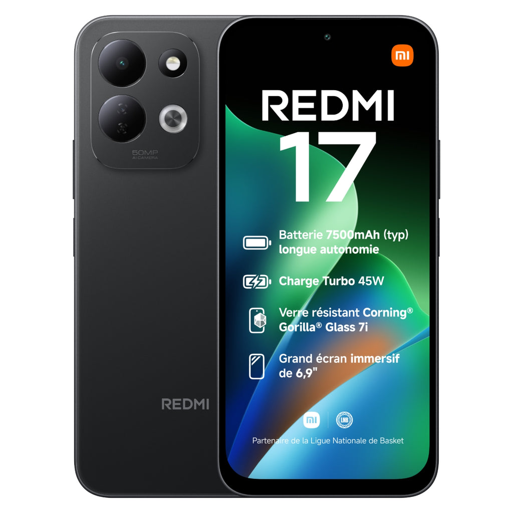 Xiaomi Smartphone Redmi 17 128 Go Noir