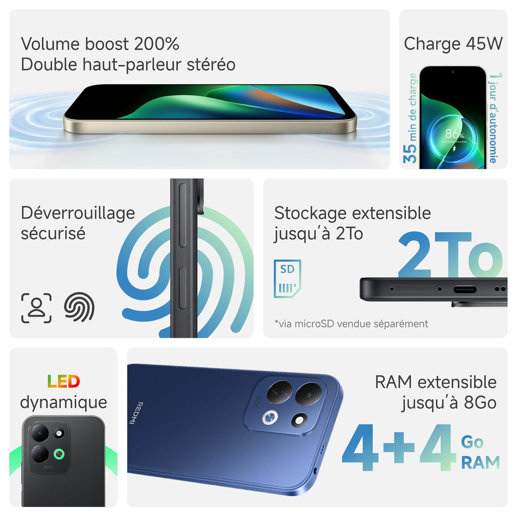 Xiaomi Smartphone Redmi 17 128 Go Noir