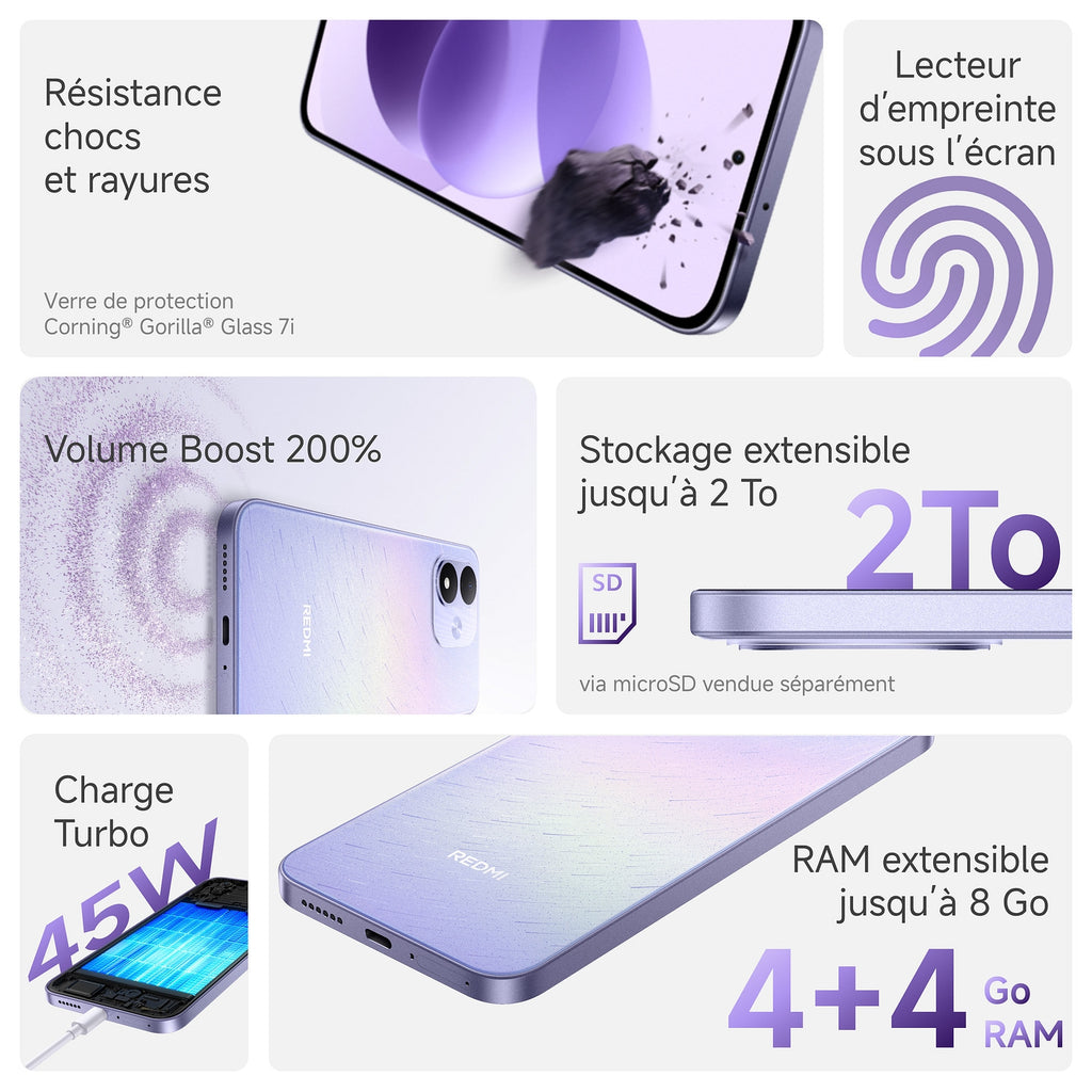 Xiaomi Smartphone Redmi Note 17 5G 128 Go - Violet