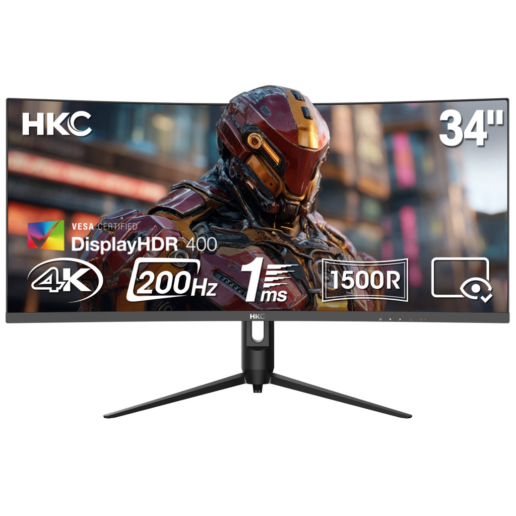 HKC Ecran PC gamer incurvé 34'' MG34A4QV22