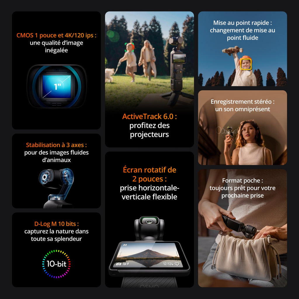 DJI Caméra sportive Osmo Pocket 3