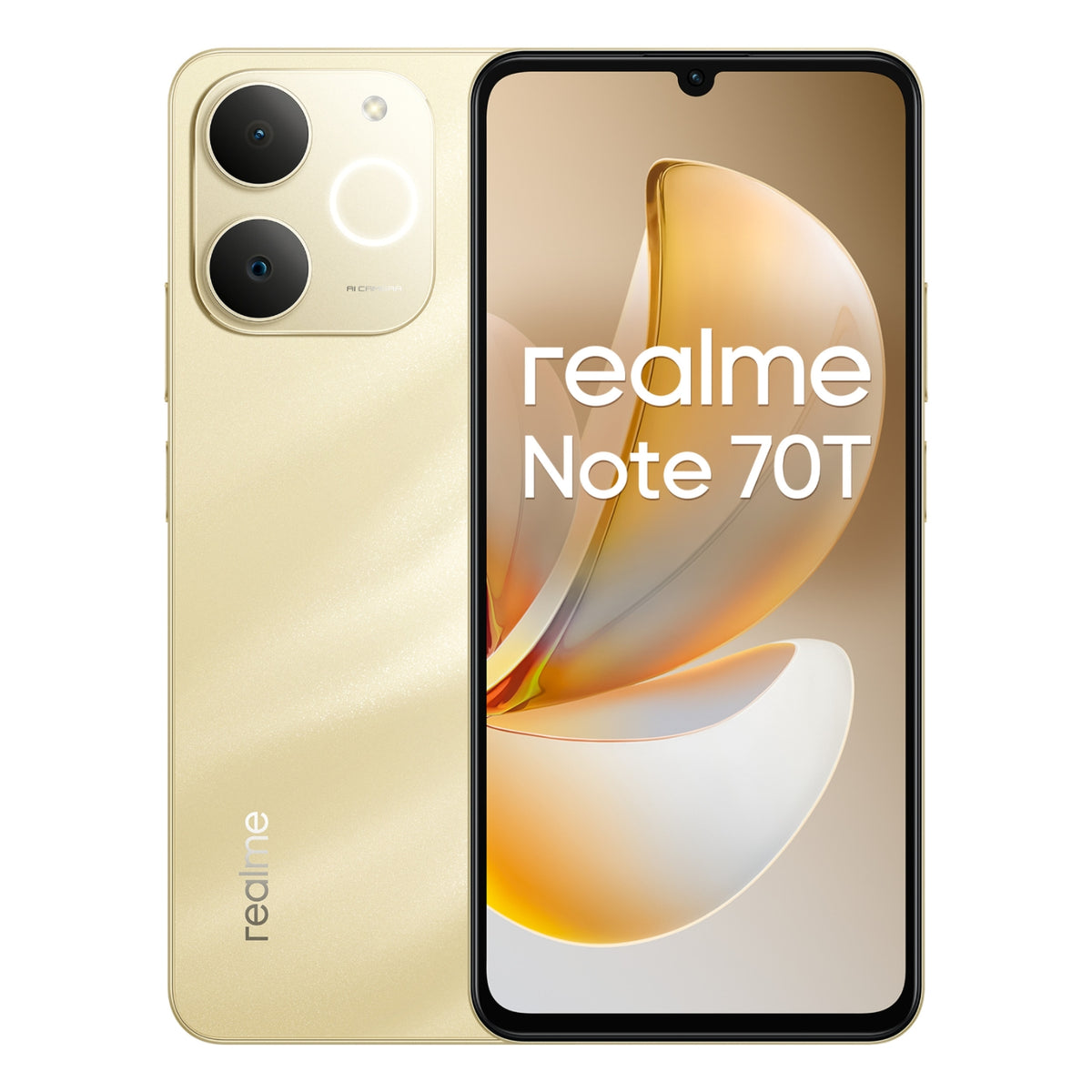 Realme Smartphone Note 70T 128 Go Doré