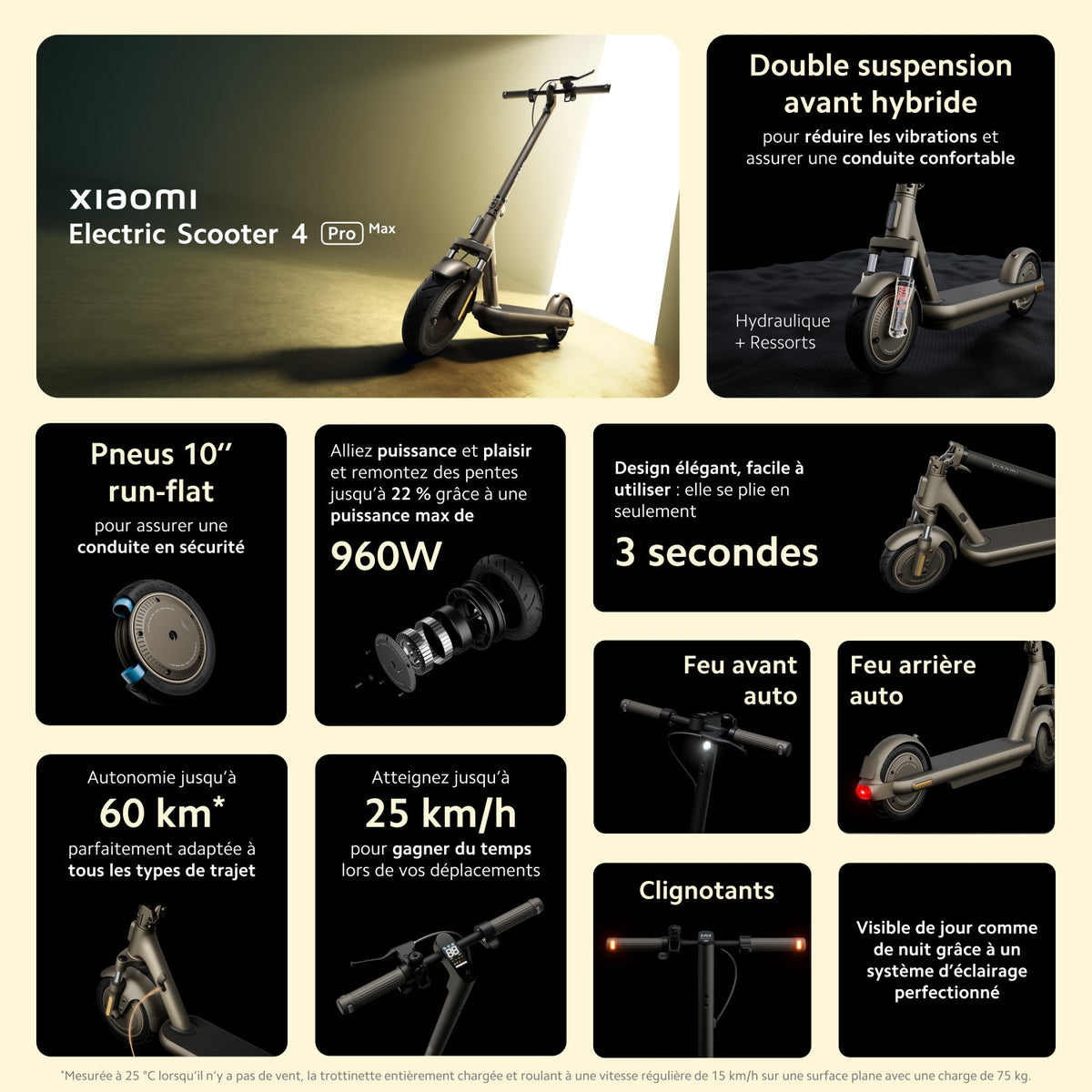 Xiaomi Trottinette Electrique Scooter 4 Pro Max Noir