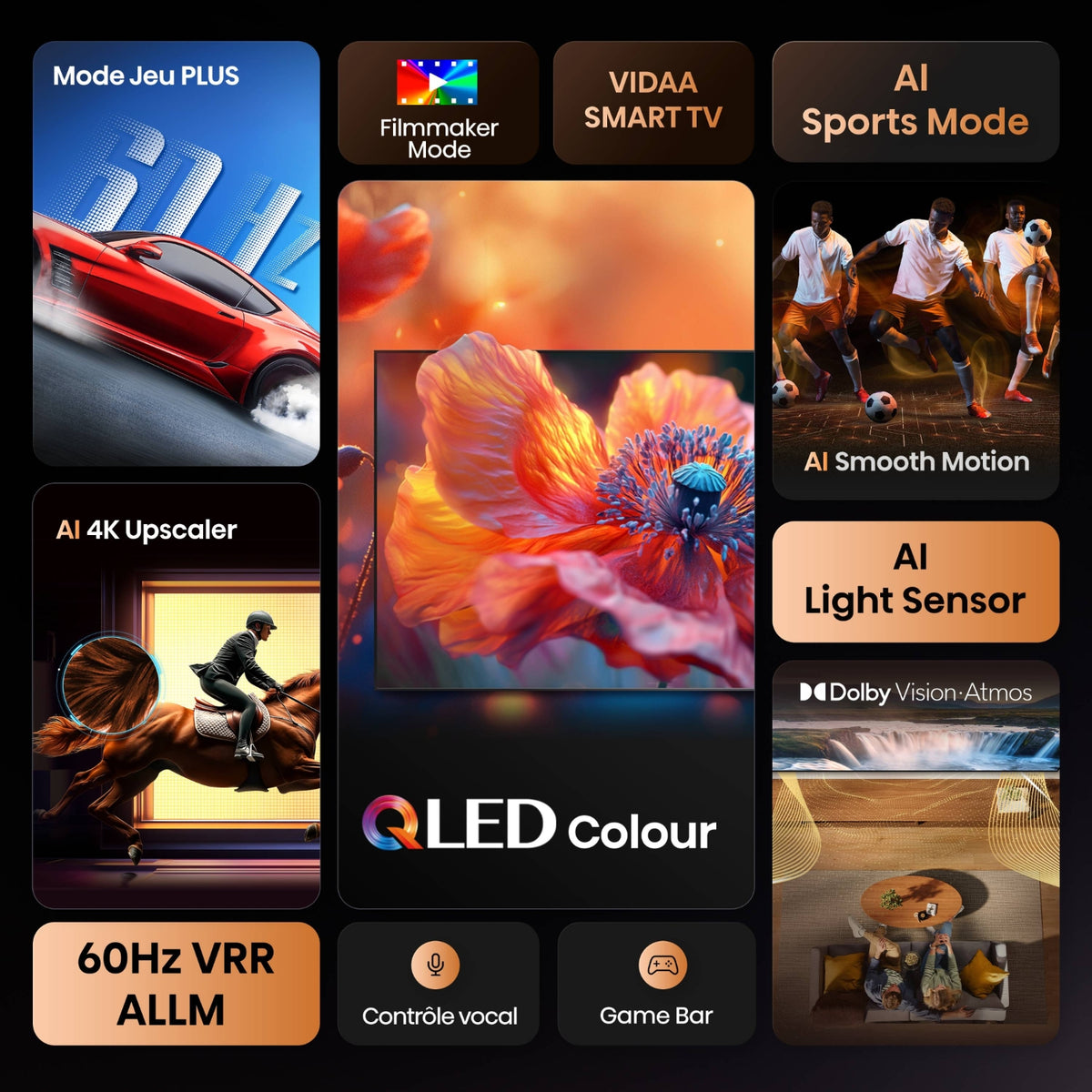 Hisense TV QLED 4K 65'' (164 cm) 65E7Q