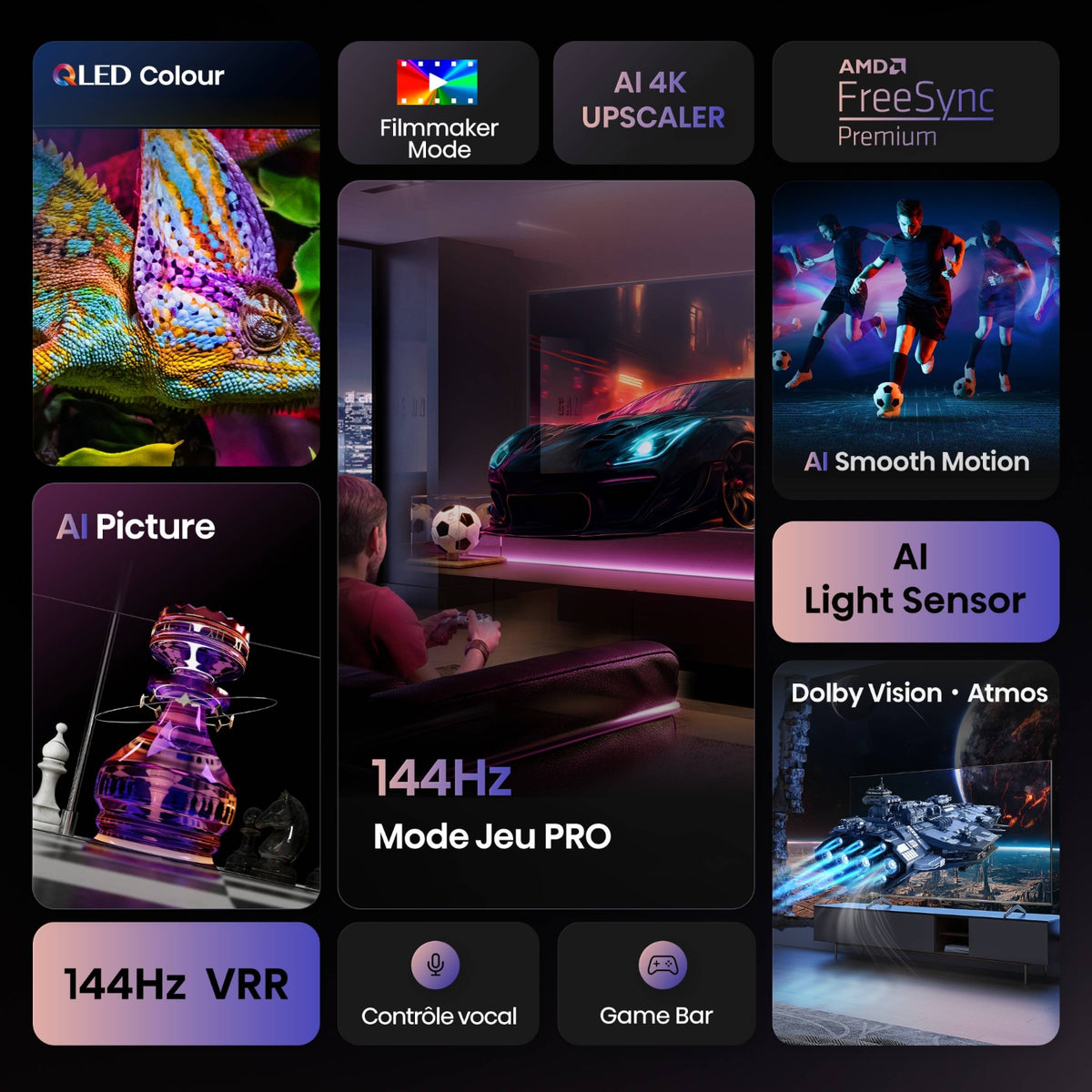 Hisense TV QLED 4K 98'' (248 cm) 98E7Q