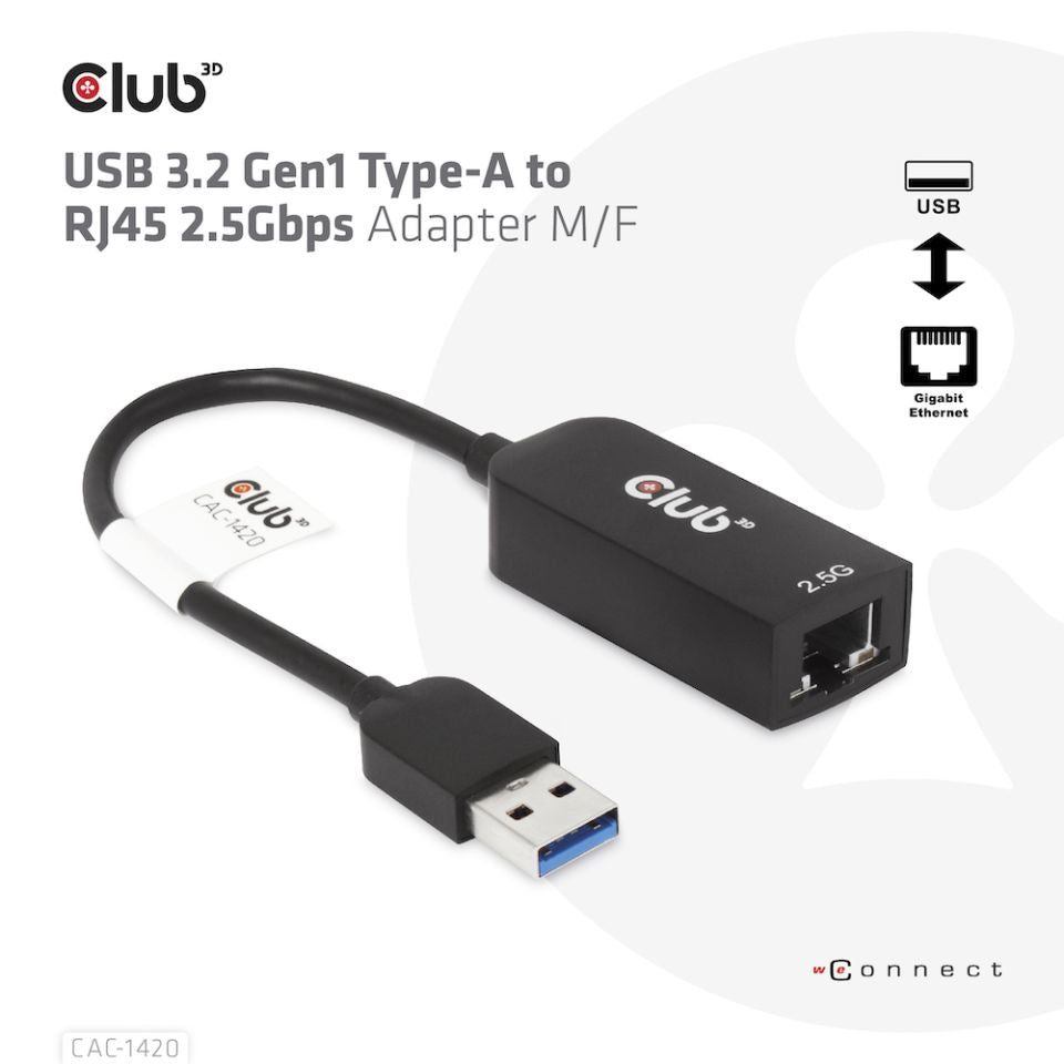 CLUB3D CAC-1420 carte réseau Ethernet 2500 Mbit/s
