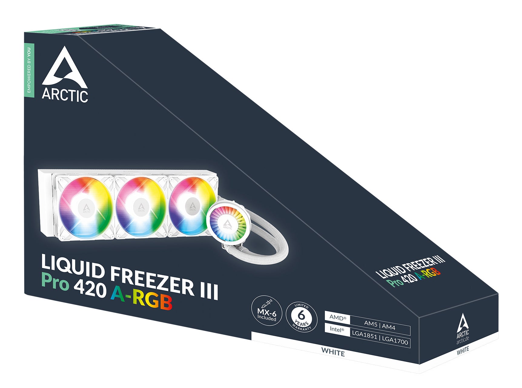 ARCTIC Liquid Freezer III Pro 420 A-RGB (White) Processeur Refroidisseur de liquide tout-en-un 14 cm Blanc