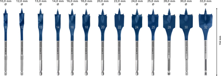 Bosch Bosch 2 608 900 336 foret Embout de perçage plat 13 pièce(s)