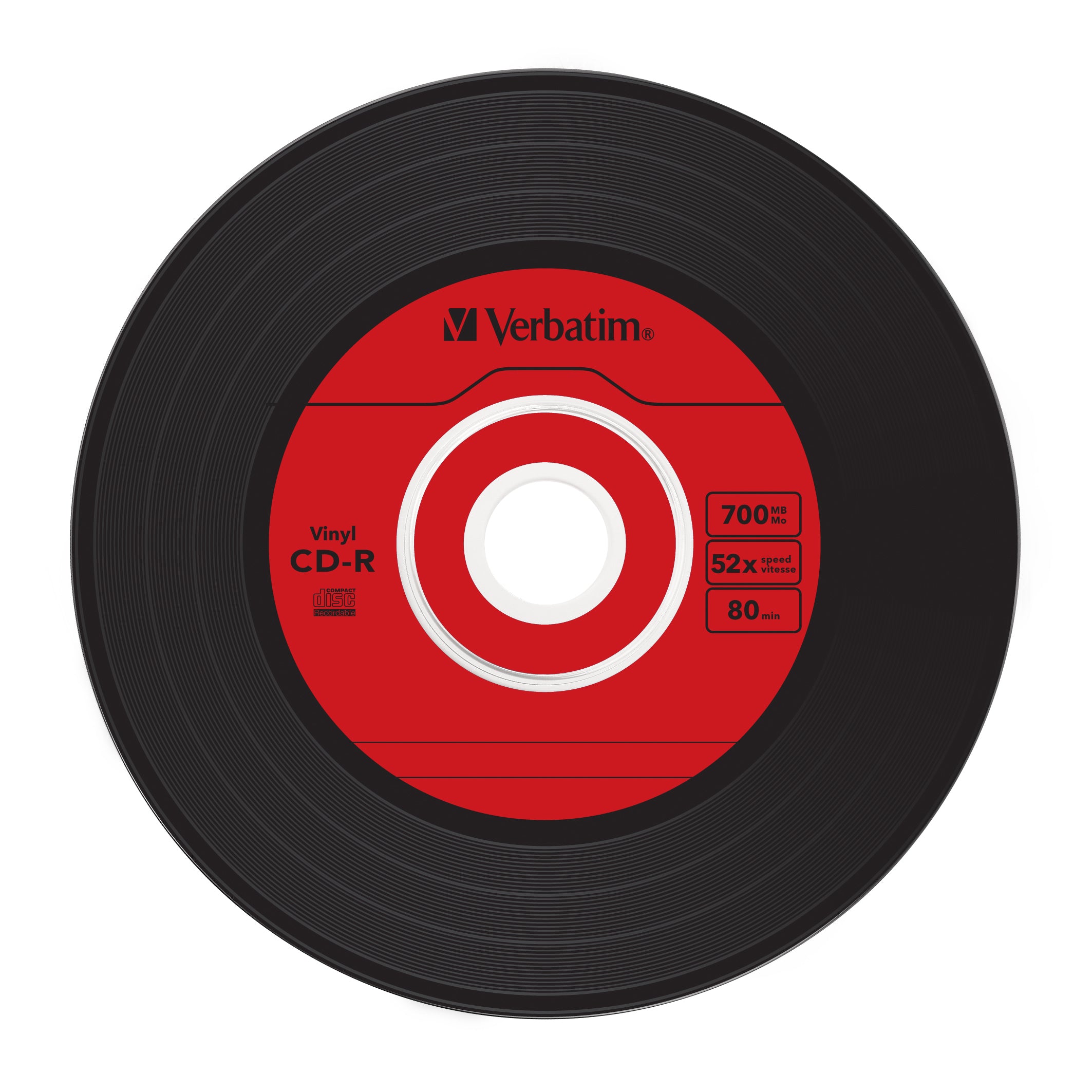 Verbatim CD-R AZO Data Vinyl 700 Mo 52x 10 pièce(s)