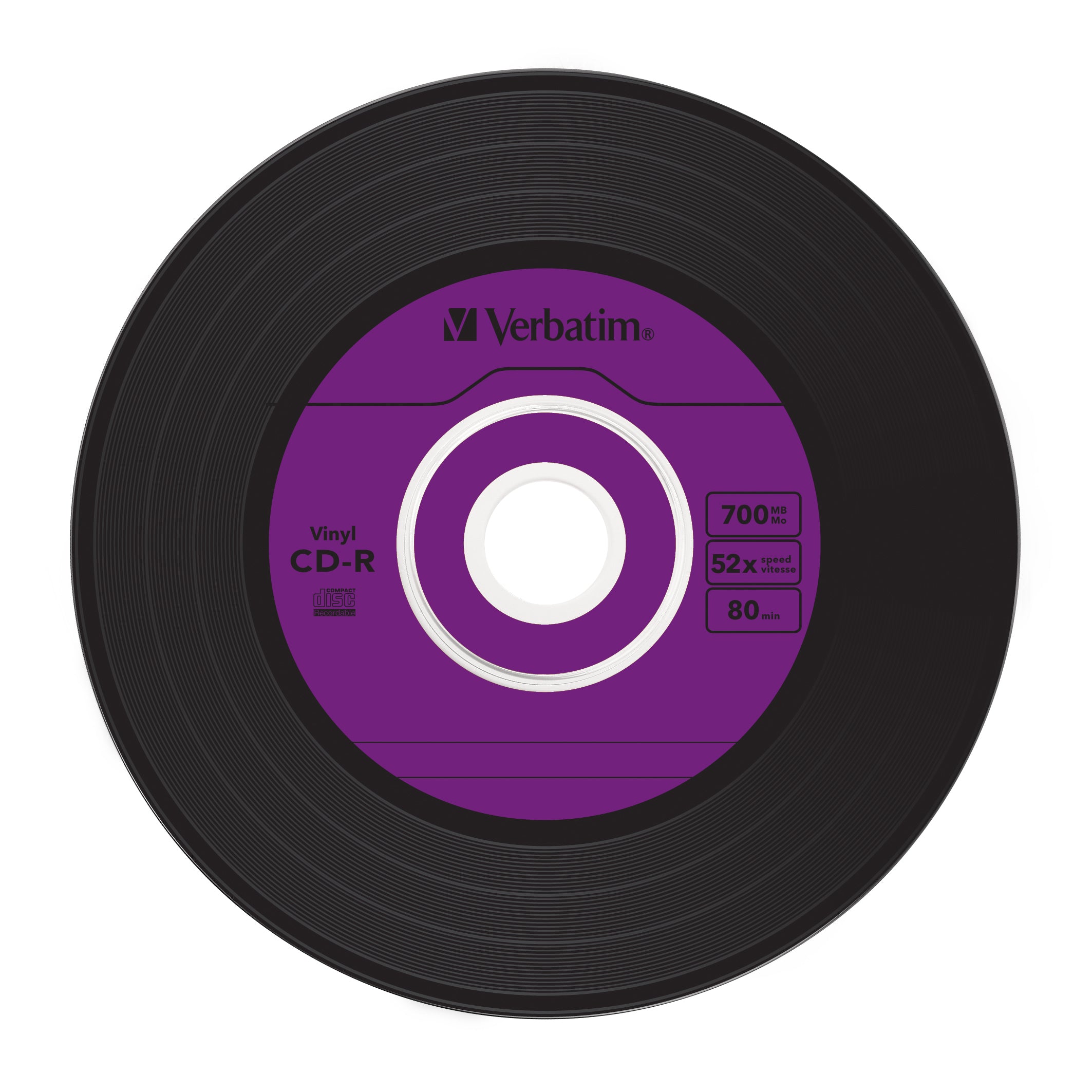 Verbatim CD-R AZO Data Vinyl 700 Mo 52x 10 pièce(s)