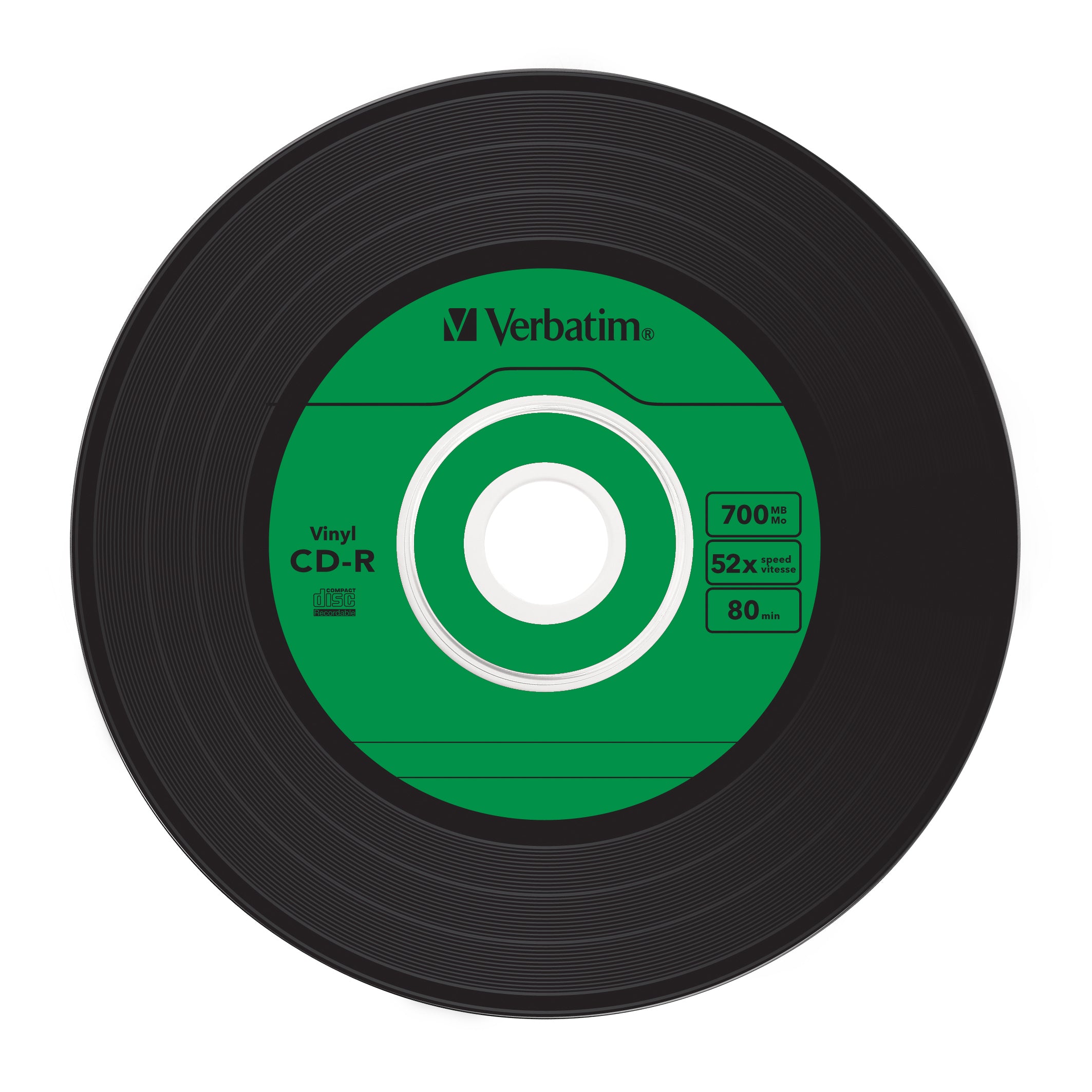 Verbatim CD-R AZO Data Vinyl 700 Mo 52x 10 pièce(s)