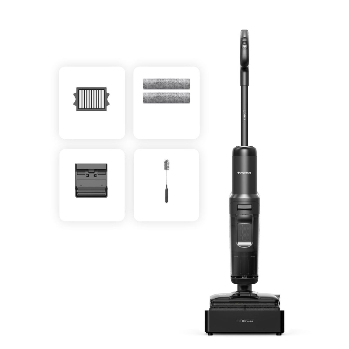 Tineco Aspirateur laveur Floor One S7 Stretch Steam Plus Noir