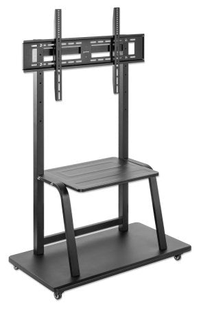 Manhattan Support TV sur Roulettes pour Écrans 37" à 100", VESA 200x200 à 800x600 mm, Charge Max 150 kg, Hauteur Réglabl