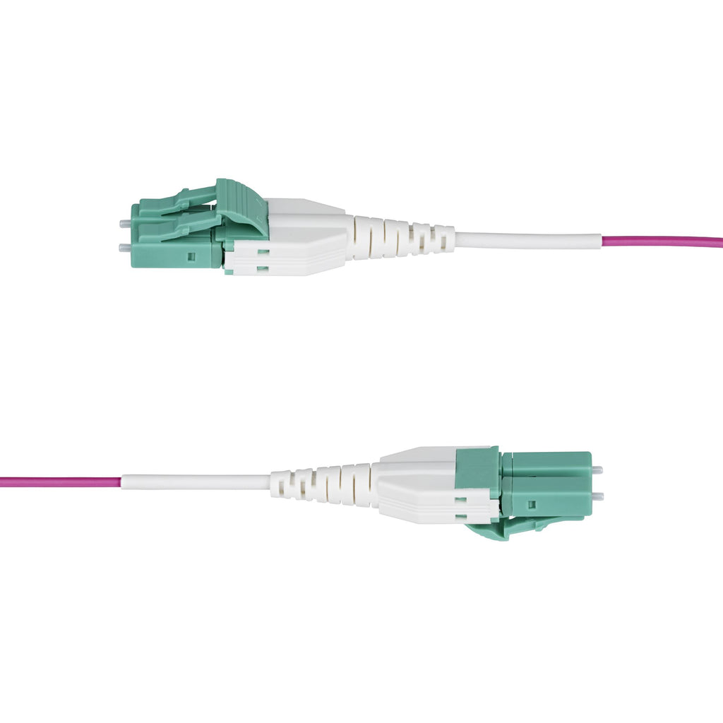 StarTech.com Câble Fibre Optique Multimode OM4 LC vers LC (UPC) de 20m, Erika Violet, 50/125 µm, 40G/100G, LOMMF/VCSEL, Cordon de Raccordement Fibre Optique Uniboot, Certifié OFNR Riser