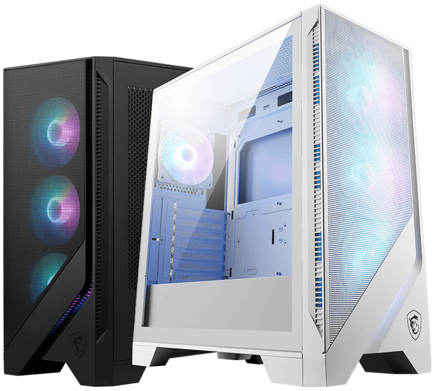 MSI MAG Forge 320R AIRFLOW Micro Tower, Blanc