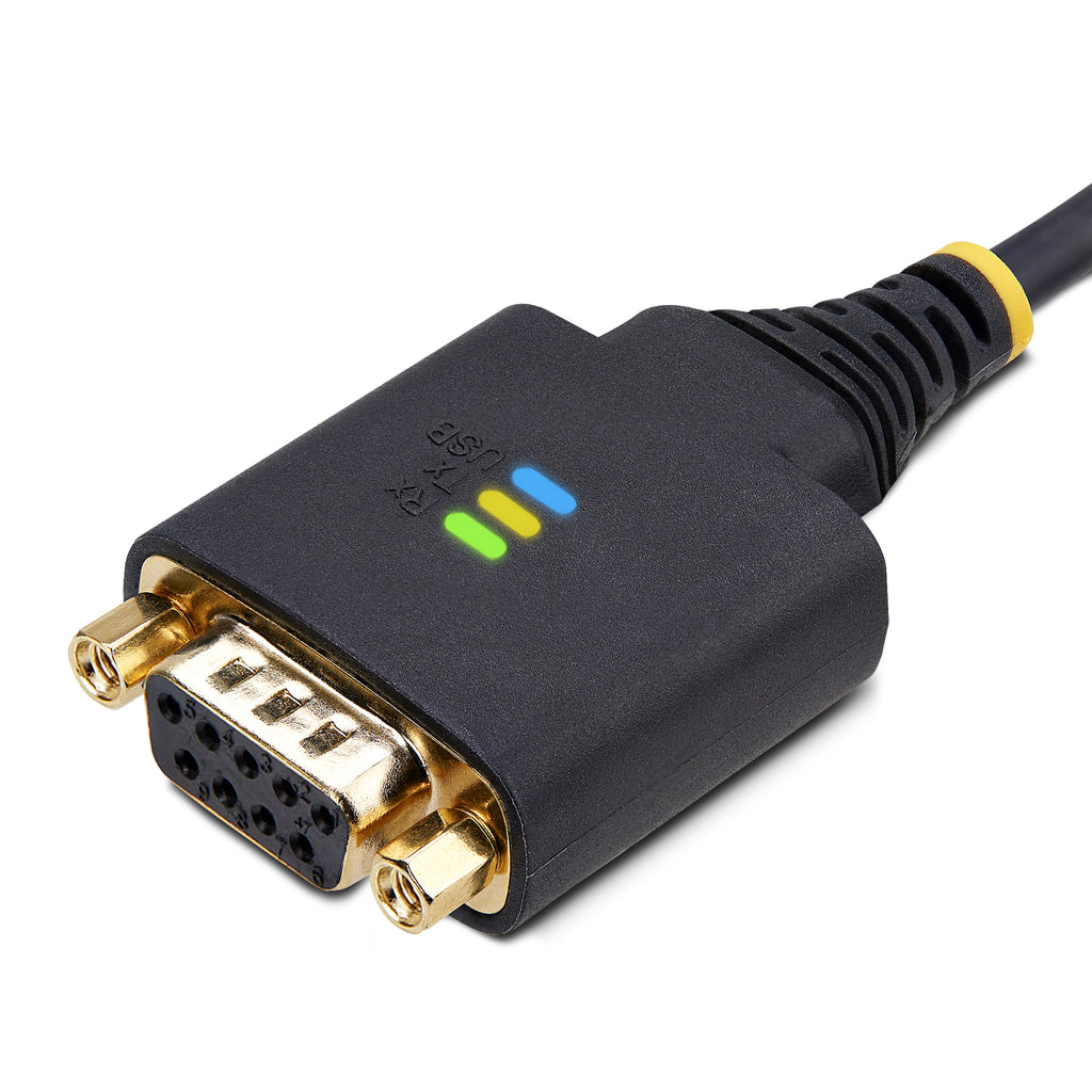 StarTech.com Câble Adaptateur USB vers Série Null Modem 2m, FTDI, USB-A vers DB9 RS232