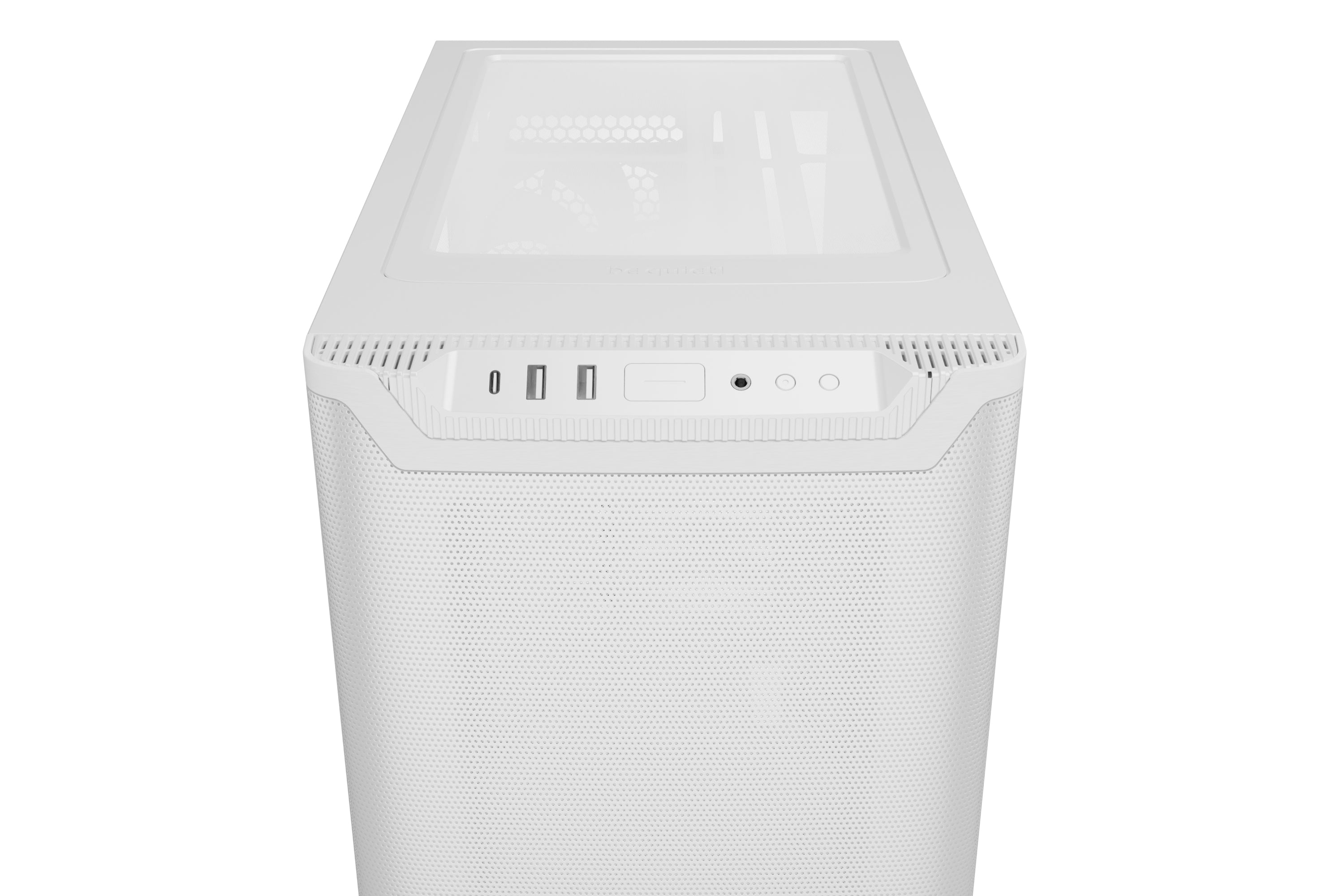 be quiet! Pure Base 501 Blanc | Boîtier PC vitré, Mini ATX / Micro ATX / ATX, 2 ventilateurs Pure Wings 3 140 mm PWM