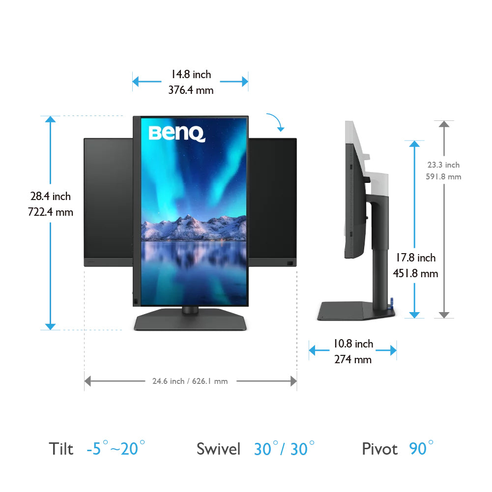 BenQ SW272QN - vue 5