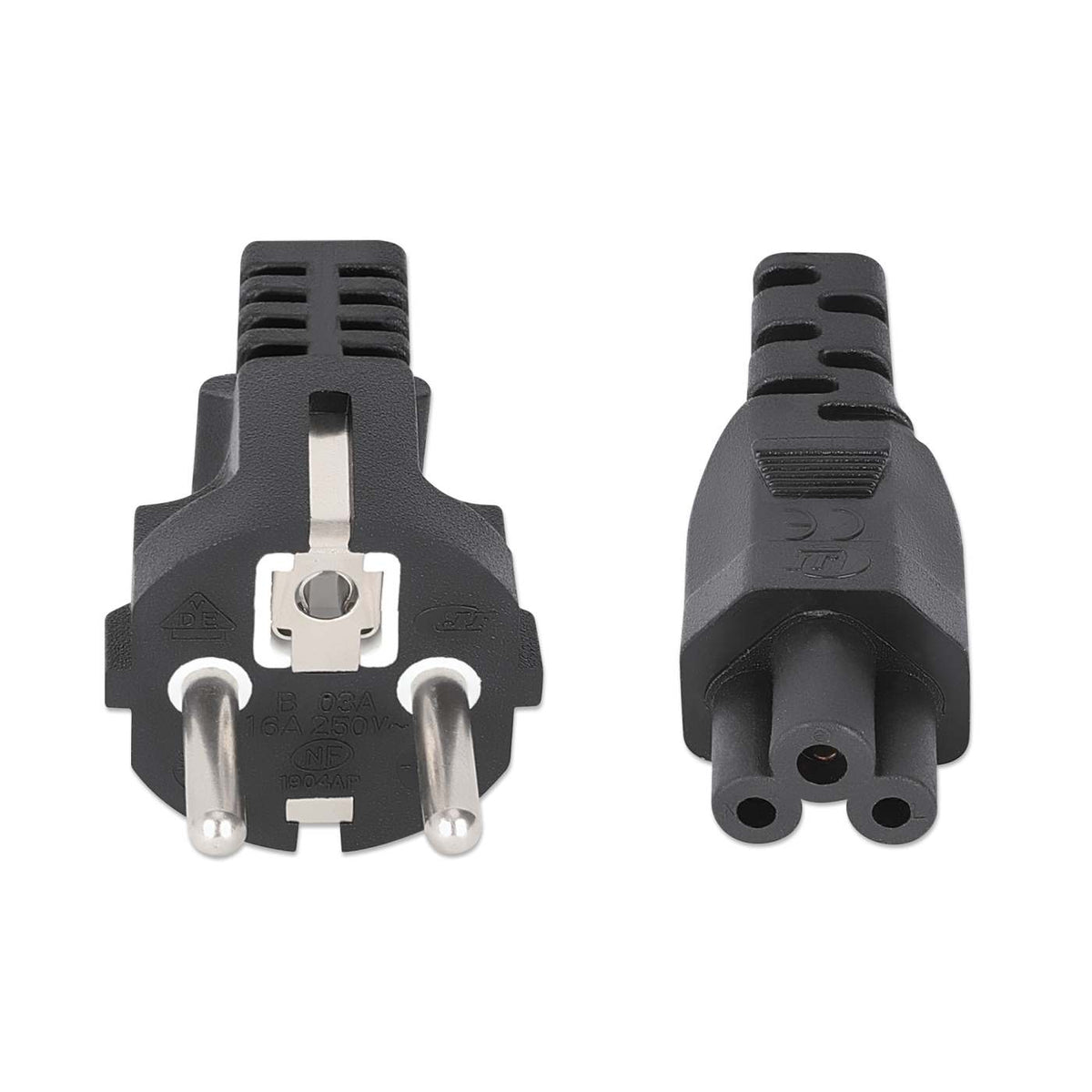 Manhattan 354172 Câble d'Alimentation Noir 1 m CEE7/7 vers IEC C5