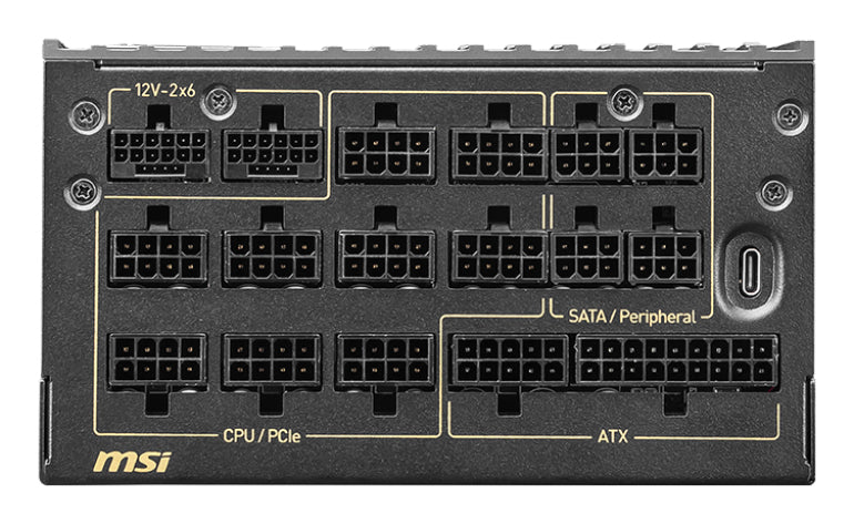 MSI MEG Ai1600T PCIE5 Alimentation 1600W ATX 80 PLUS Titanium, Noir
