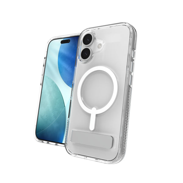 ZAGG Crystal Palace Snap Kickstand coque de protection pour téléphones portables 16 cm (6.3") Housse Transparent