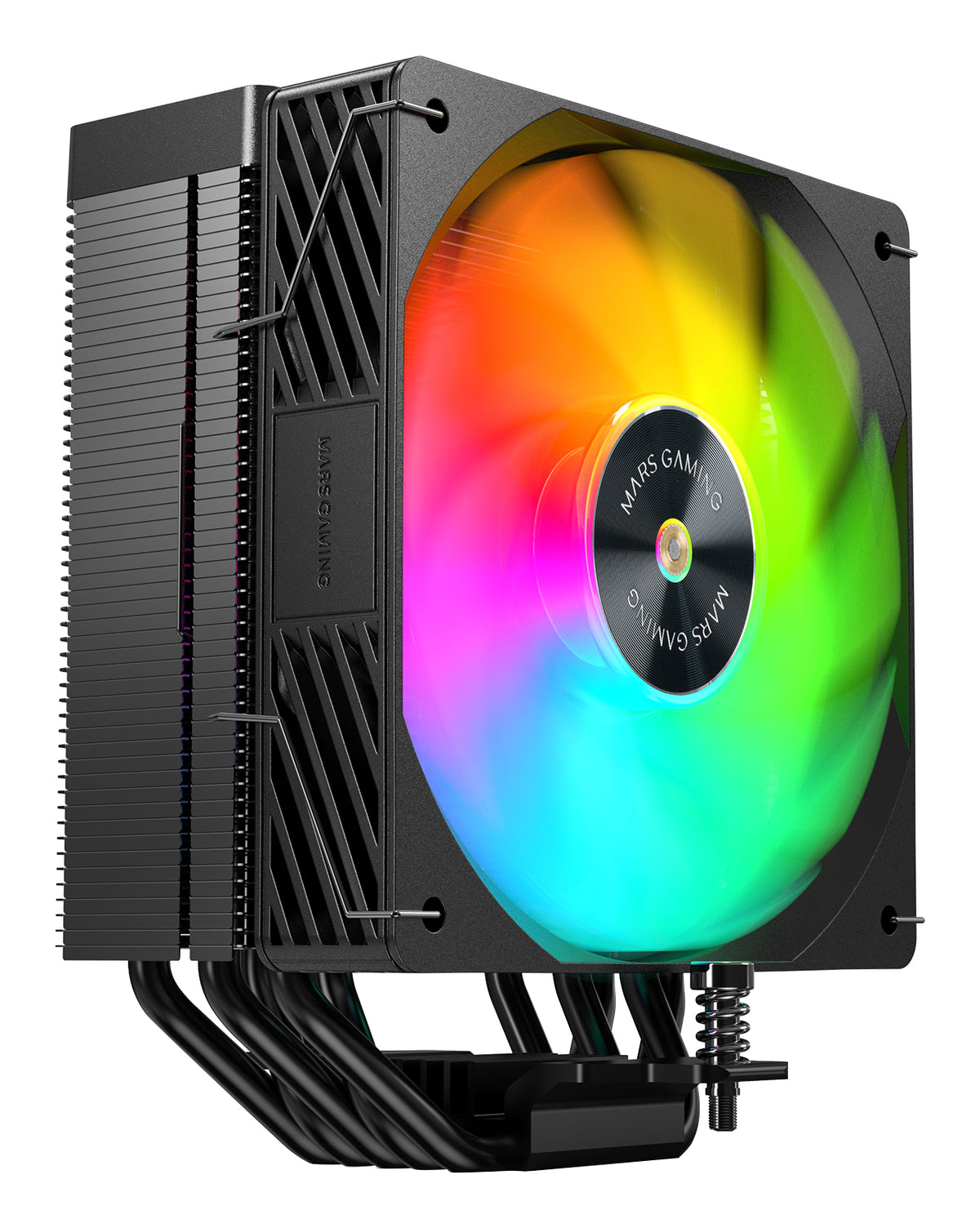 Mars Gaming MCPUX5ARGB système de refroidissement d’ordinateur Processeur Refroidisseur d'air 12 cm Noir 1 pièce(s)