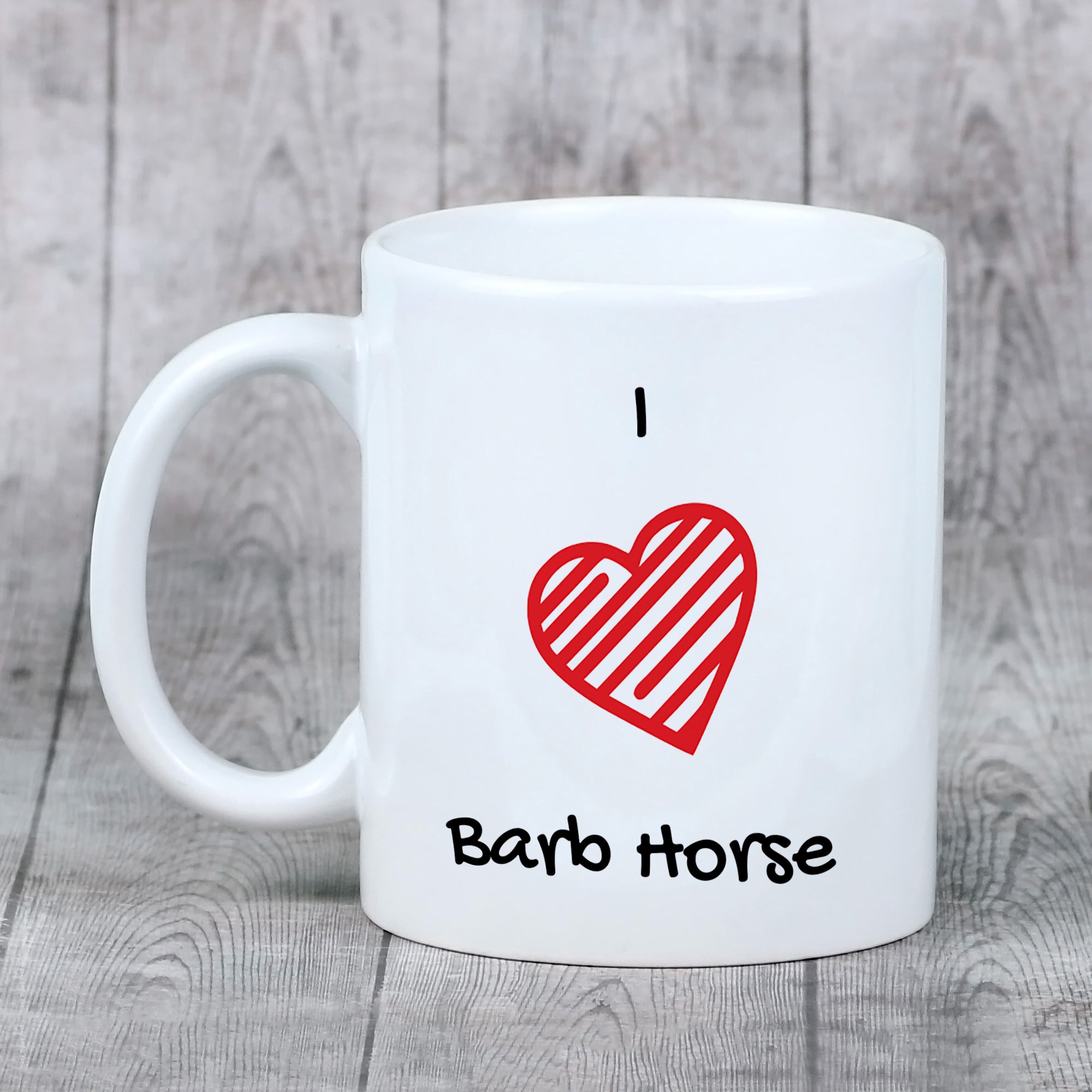Barb Horse - cup with a horse, cute cup with graphics, a gift with your photo from the Art-Dog brand
