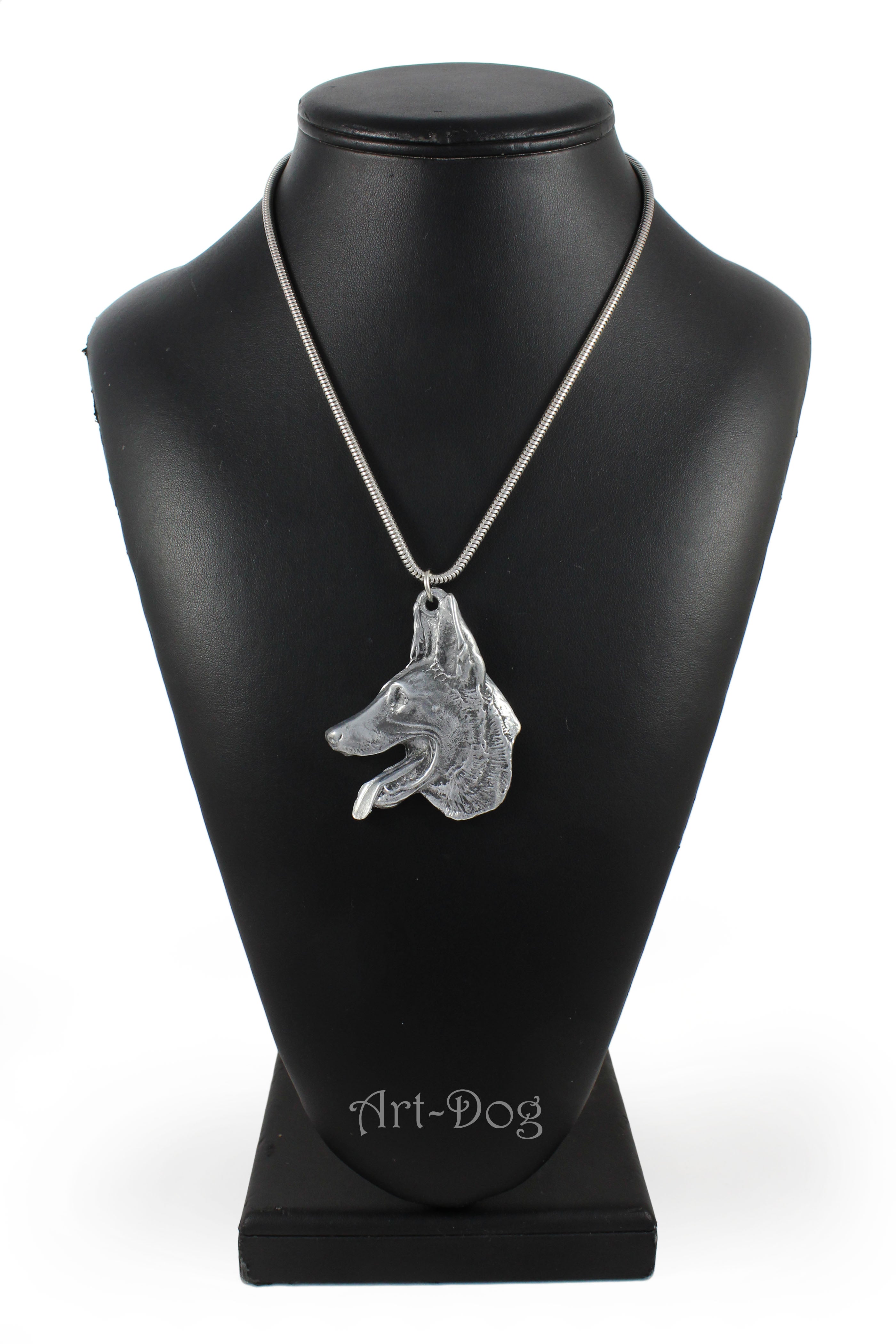 Belgian Shepherd Dog, Belgian Sheepdog I - Dog necklace, unique jewellery for the dog fan, unique adder pendant by Art-Dog brand