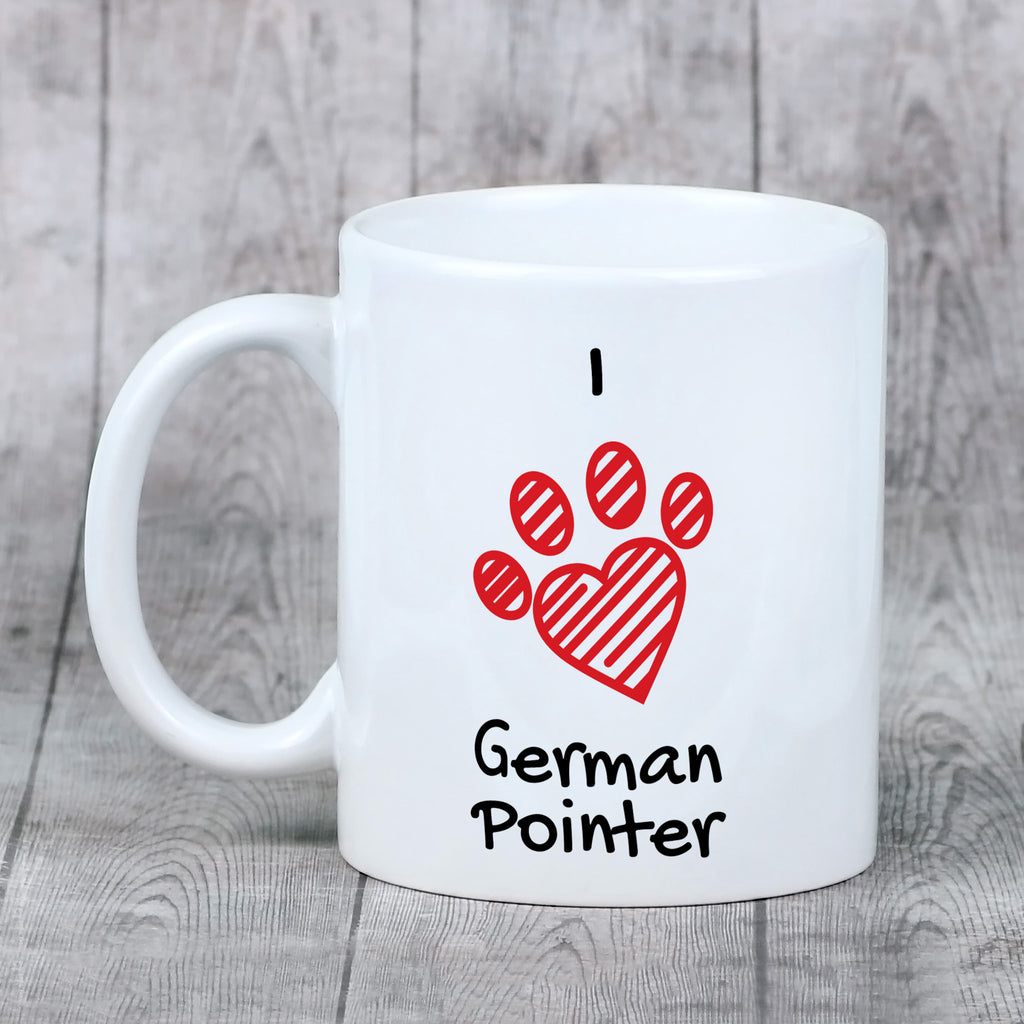 German Wirehaired Pointer I - cup with a dog, cute cup with graphics, a gift with your photo from the Art-Dog brand