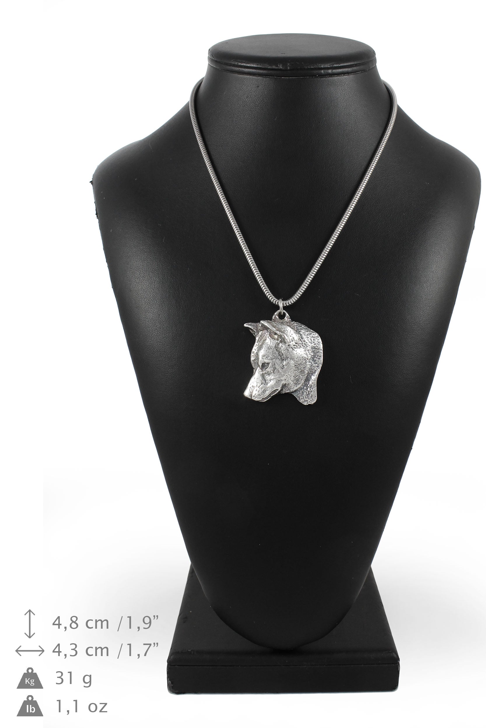 Shiba Inu, Japanese Small Size Dog, Japanese Brushwood Dog - necklace with a dog, dog pendant on a silver chain, unique jewelry from the Art-Dog brand
