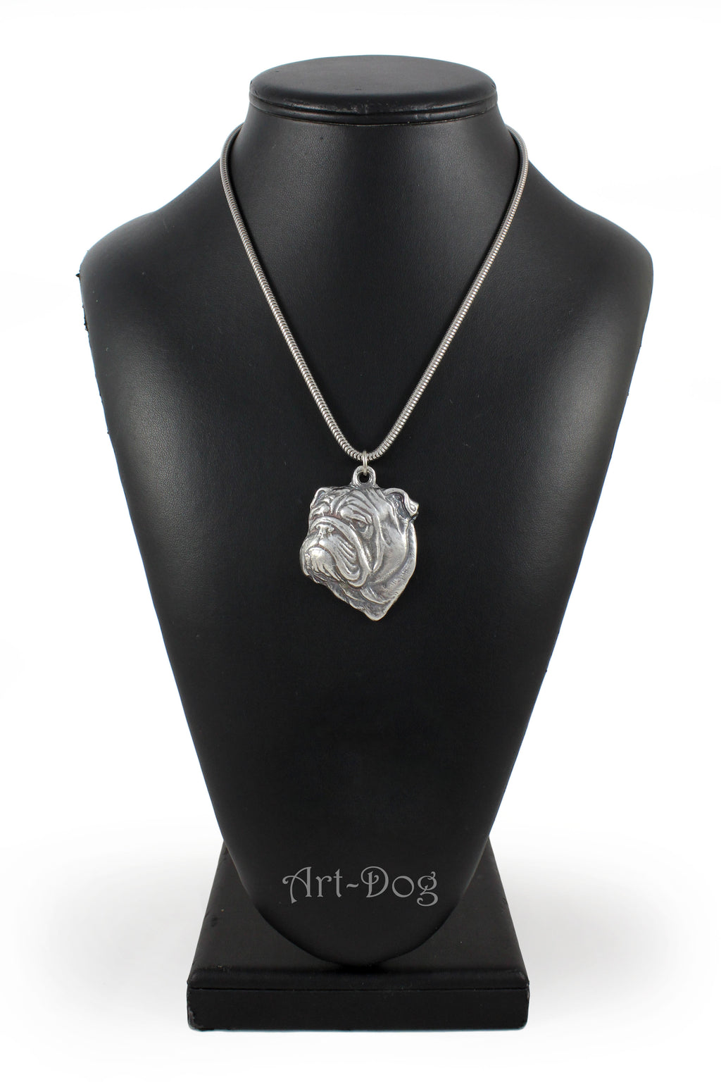 Bulldog, English Bulldog, British Bulldog II - Dog necklace, unique jewellery for the dog fan, unique adder pendant by Art-Dog brand
