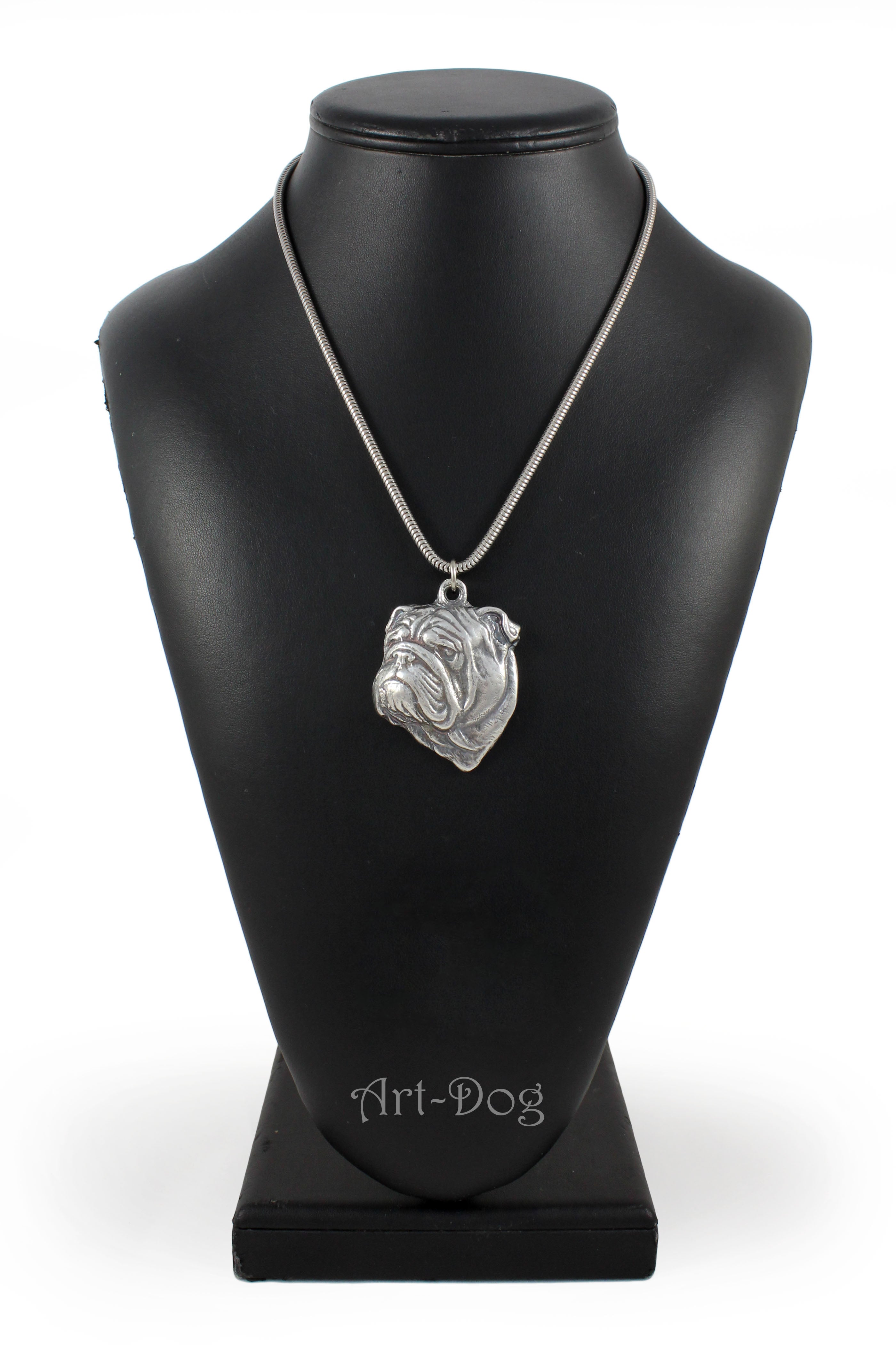 Bulldog, English Bulldog, British Bulldog II - Dog necklace, unique jewellery for the dog fan, unique adder pendant by Art-Dog brand
