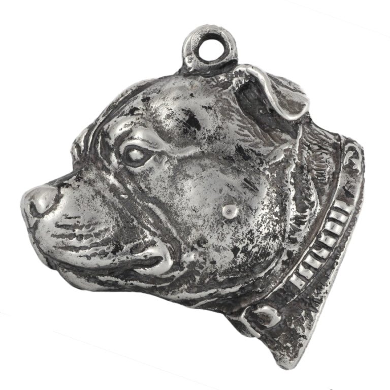 Staffordshire Bull Terrier, Staffy III - Necklace with dog, silver-plated pendant for dog fan, unique jewelry by Art-Dog brand