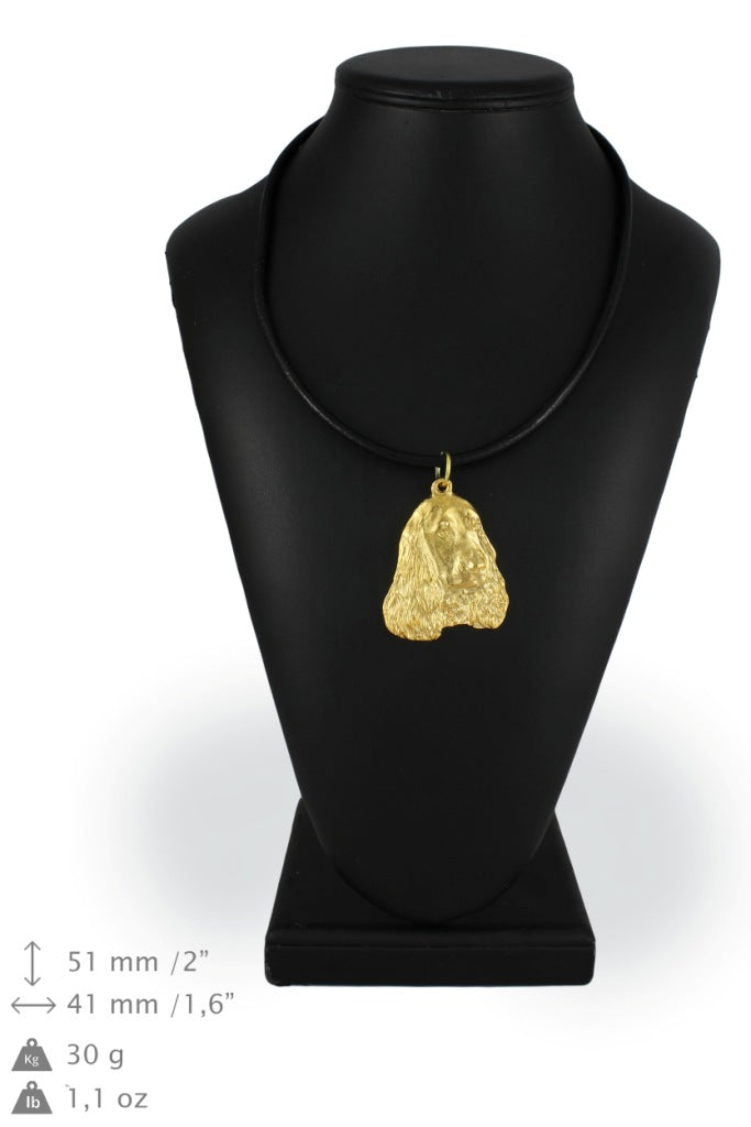 English Cocker Spaniel I - Dog necklace in gift box, gold-plated pendant for dog fan, striking jewellery by Art-Dog