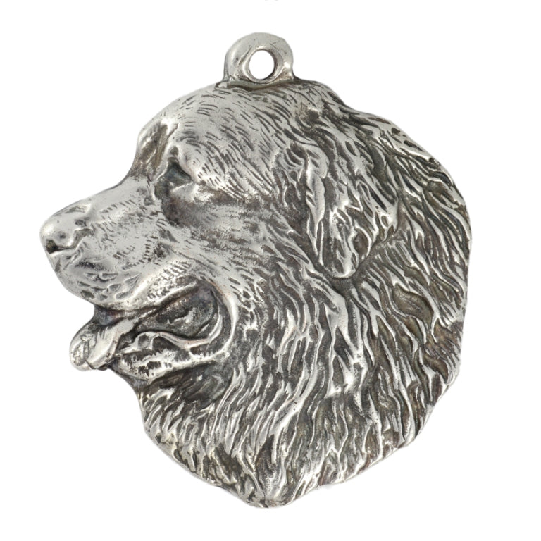 Bernese Mountain Dog, Berner Sennenhund I - Necklace with dog, silver-plated pendant for dog fan, unique jewelry by Art-Dog brand