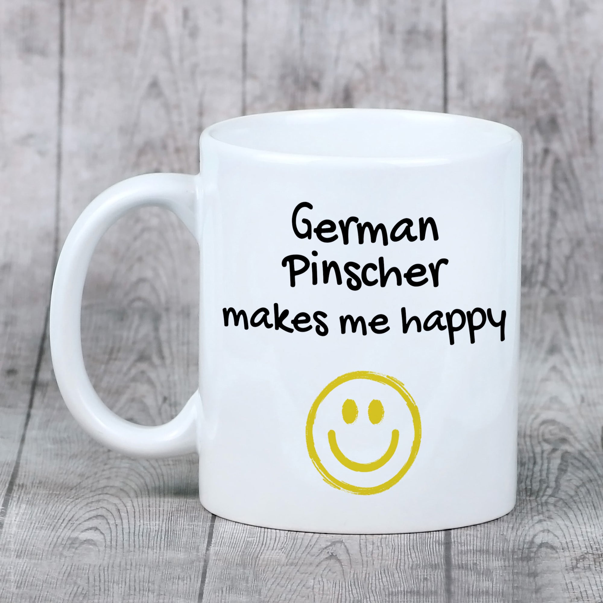 German Pinscher - cup with a dog, cheerful cup for a dog lover, personalized gift from the Art-Dog brand