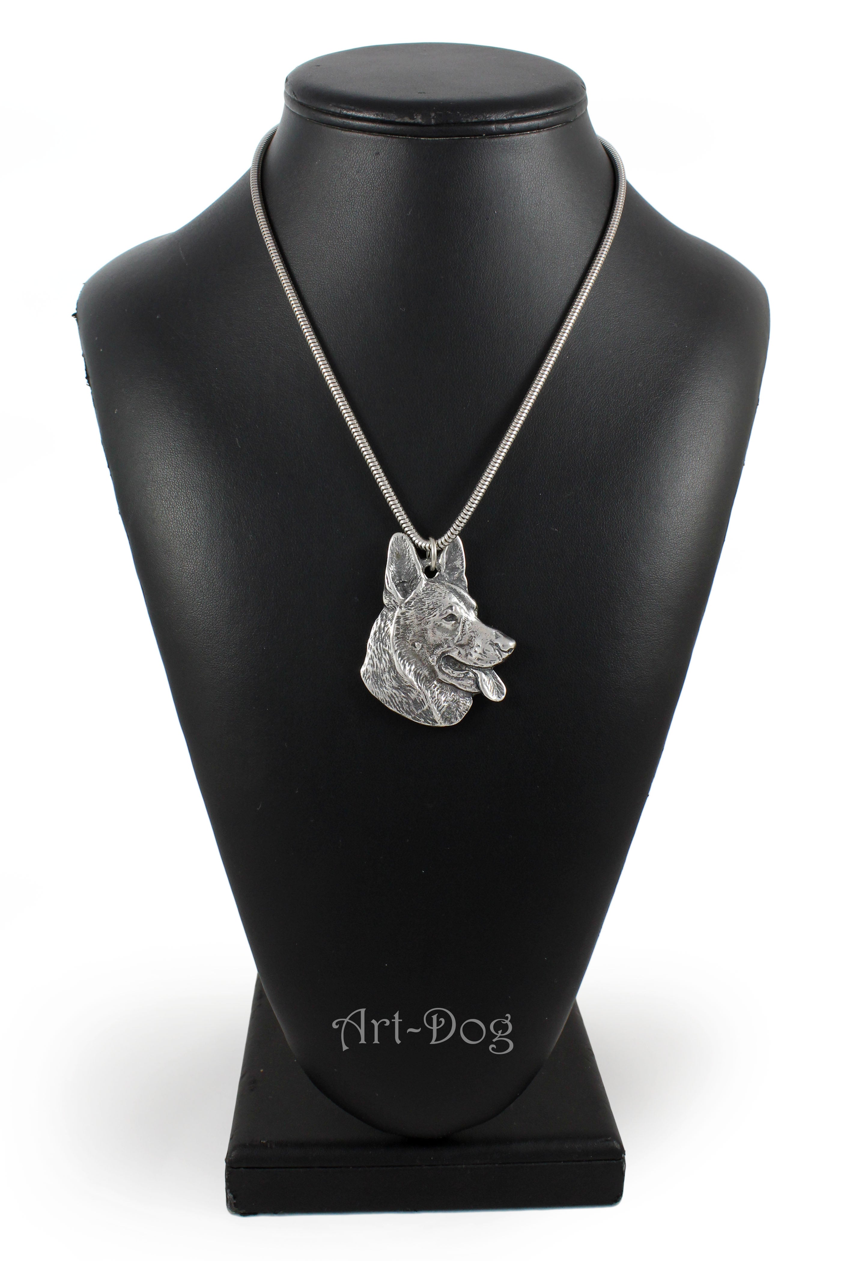 German Shepherd Dog, Alsatian Wolf Dog - Dog necklace, unique jewellery for the dog fan, unique adder pendant by Art-Dog brand