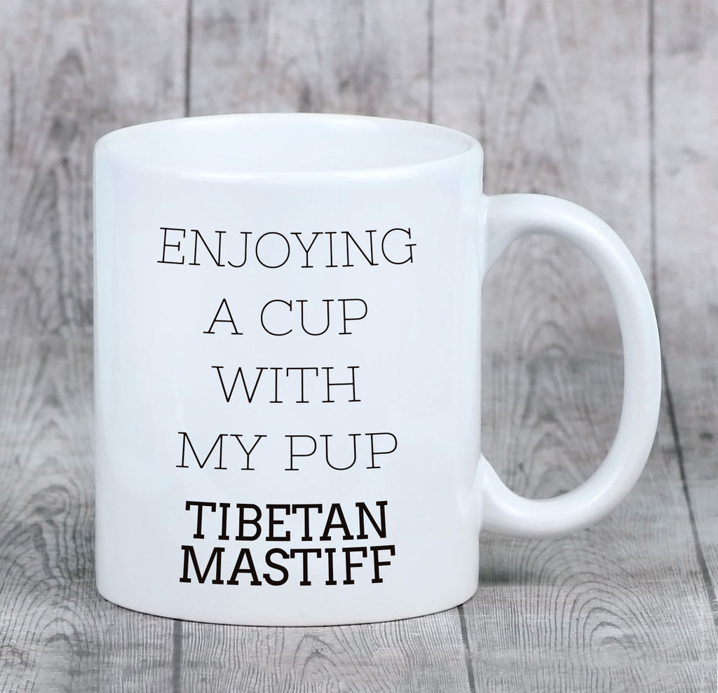 Tibetan Mastiff, Do khyi - cup with a geometric dog image and the inscription Art-Dog