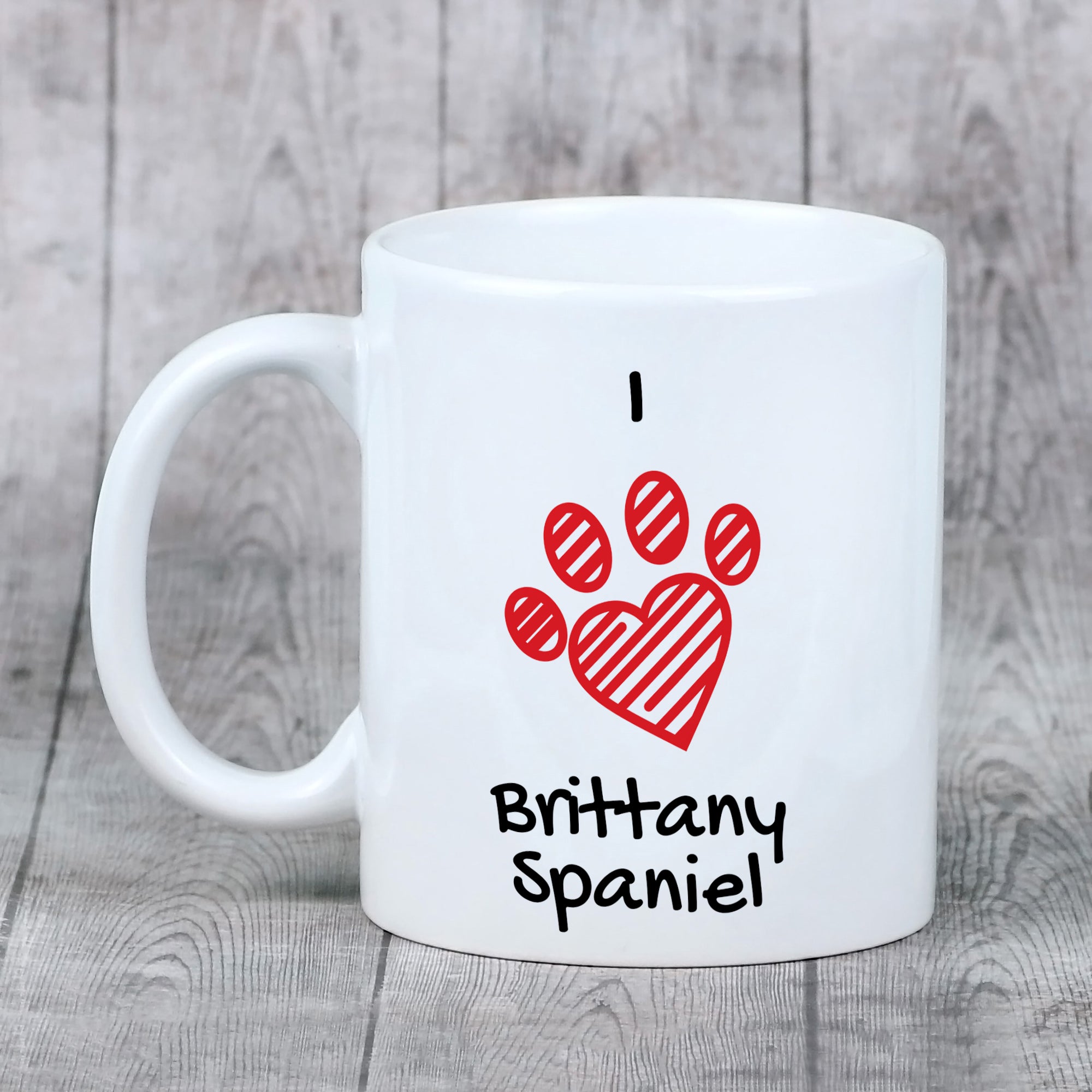 Brittany Spaniel, Brittany Wiegref - cup with a dog, cute cup with graphics, a gift with your photo from the Art-Dog brand