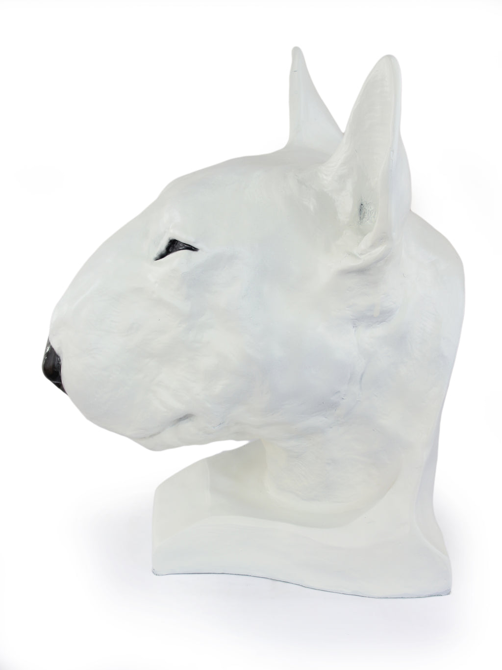 Bull Terrier, Bully I - urn for dog ashes, dog bust, large dog head for garden by Art-Dog