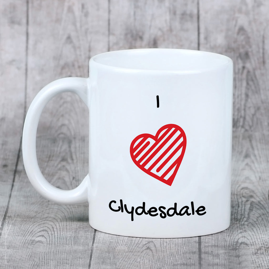 Clydesdale - cup with a horse, cute cup with graphics, a gift with your photo from the Art-Dog brand