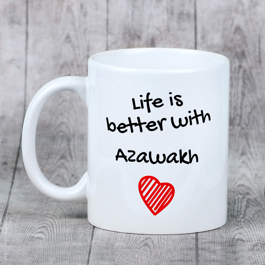 Azawakh, Tuareg Sloughi - cup with a dog, cup with a photo, personalized gift from the Art-Dog brand