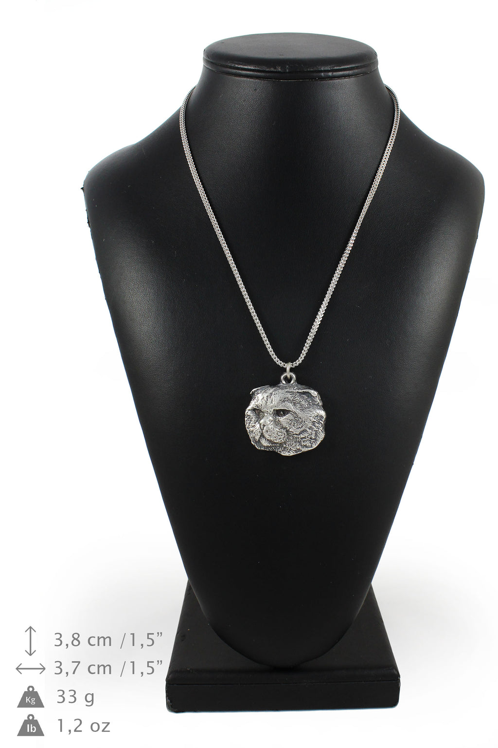 Cat necklace with a cat, cat pendant on a silver chain, unique jewelry by Art-Dog