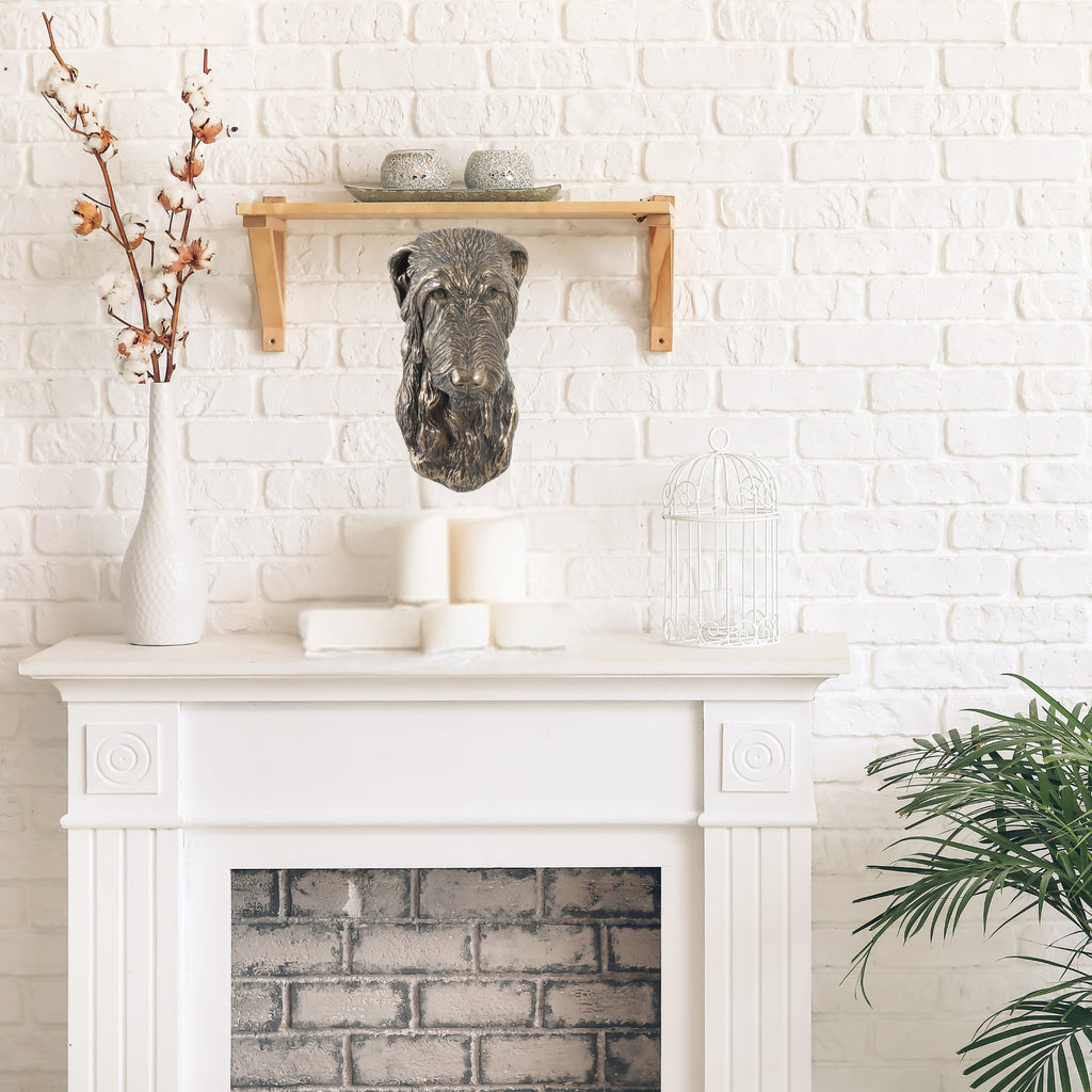 Deerhound, Scottish Deerhound - Dog statue, hanging bust, unique decoration for dog lover by Art-Dog brand