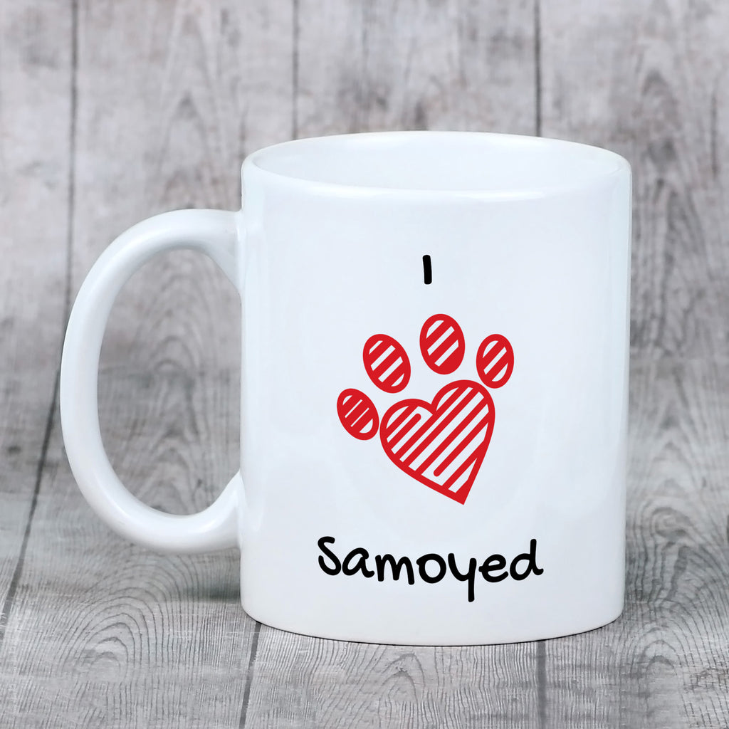 Samoyed, Bjelkier, Samoiedskaya Sobaka - cup with a dog, cute cup with graphics, a gift with your photo from the Art-Dog brand