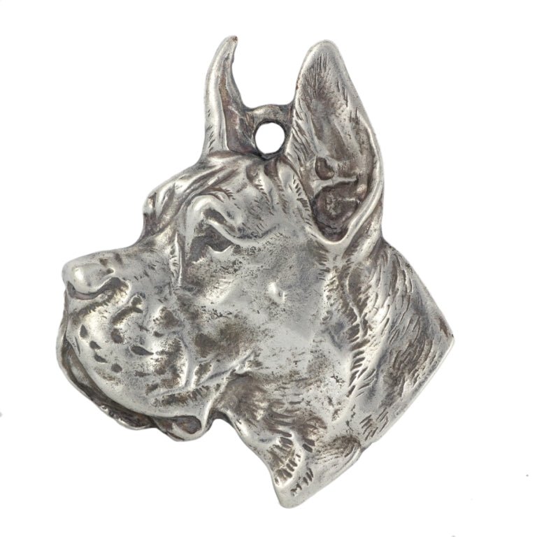 Great Dane V - Necklace with dog, silver-plated pendant for dog fan, unique jewelry by Art-Dog brand