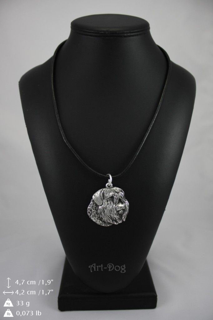 German Shepherd Dog, Alsatian Wolf Dog - Dog necklace in gift box, silver-plated locket for dog fan, striking pendant by Art-Dog brand